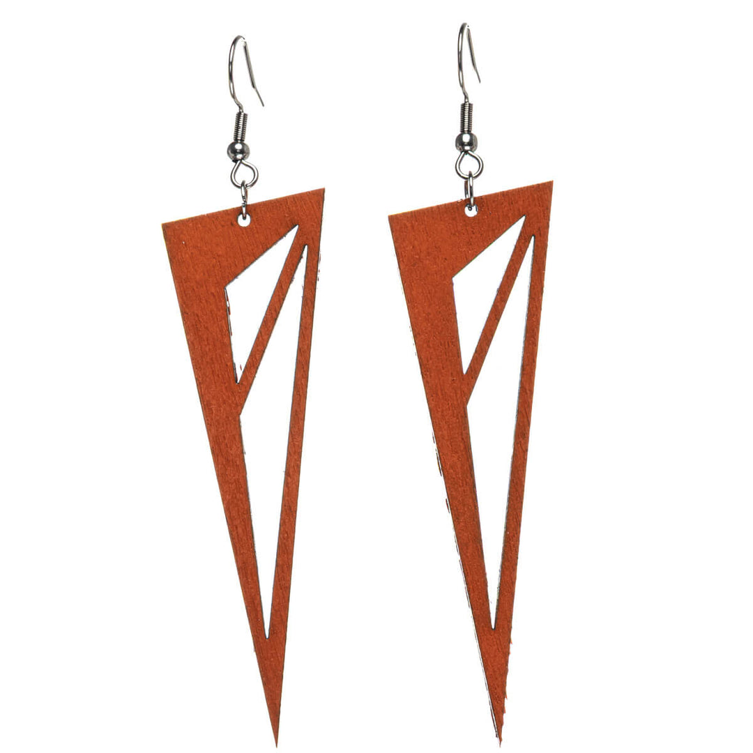 Honeysuckle wood earrings (Steel 316L)