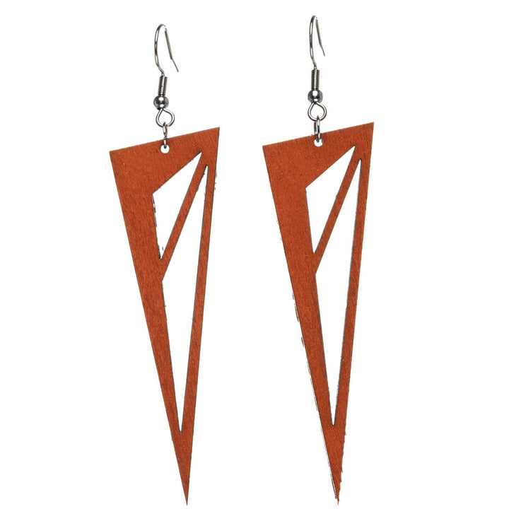 Honeysuckle wood earrings (Steel 316L)