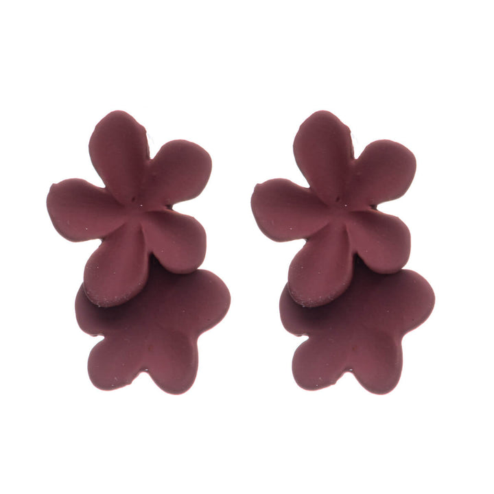 Two flowers hanging earrings