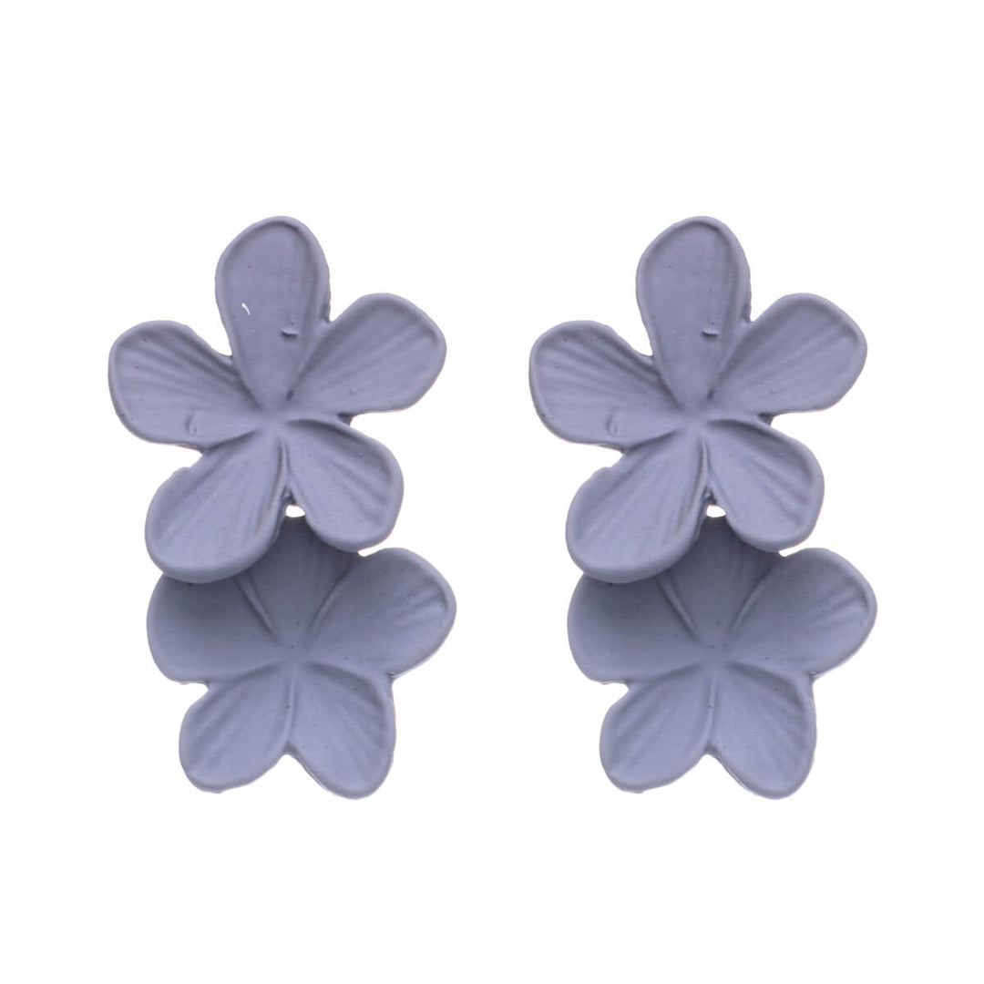 Two flowers hanging earrings