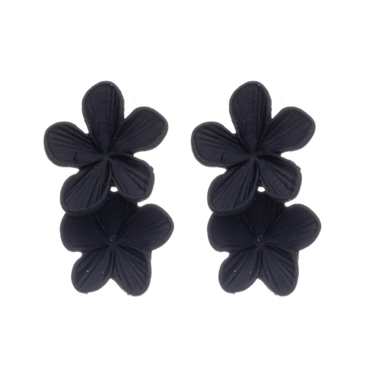 Two flowers hanging earrings