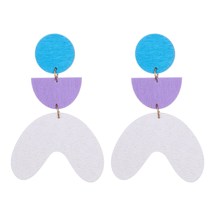 Wooden Drop earrings arches