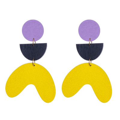 Wooden Drop earrings arches