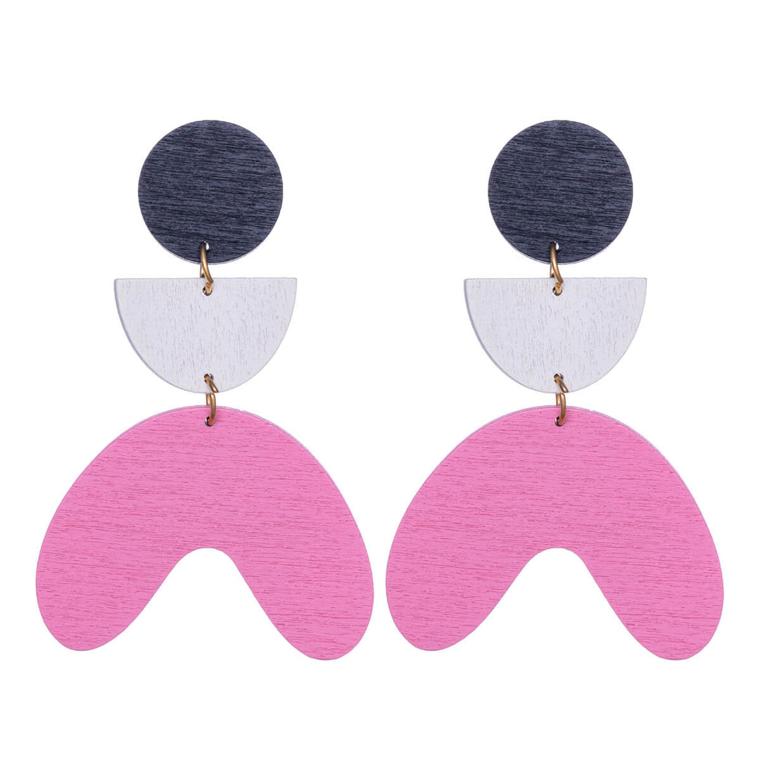 Wooden Drop earrings arches