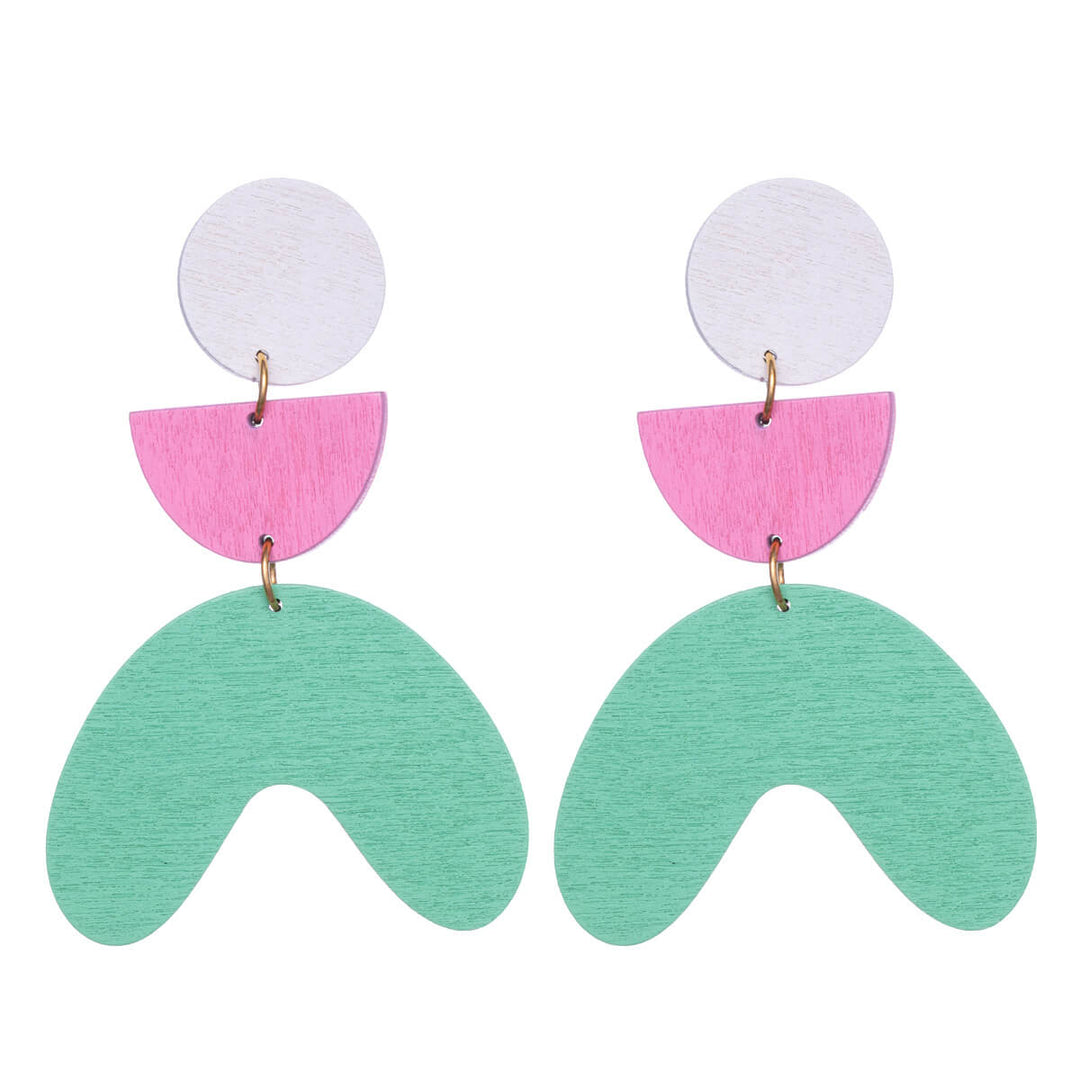 Wooden Drop earrings arches