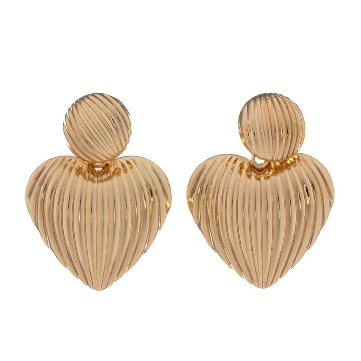 Roikkuvat korvakorut kuviolliset sydämet