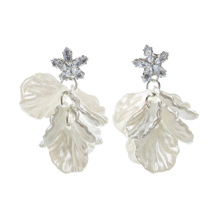 Helmiäishiutale korvakorut kivellisellä tähdellä