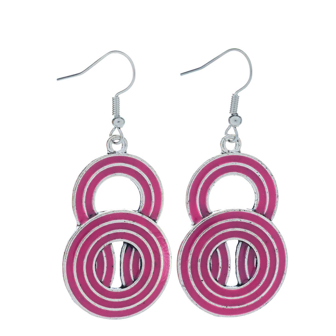 Värilliset roikkuvat rengas korvakorut