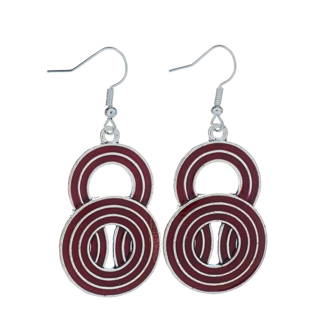 Värilliset roikkuvat rengas korvakorut