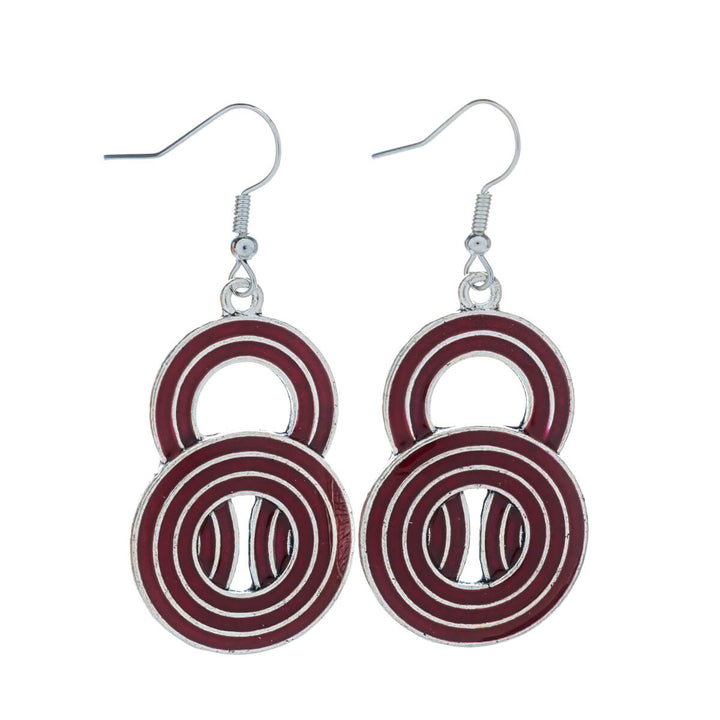 Värilliset roikkuvat rengas korvakorut