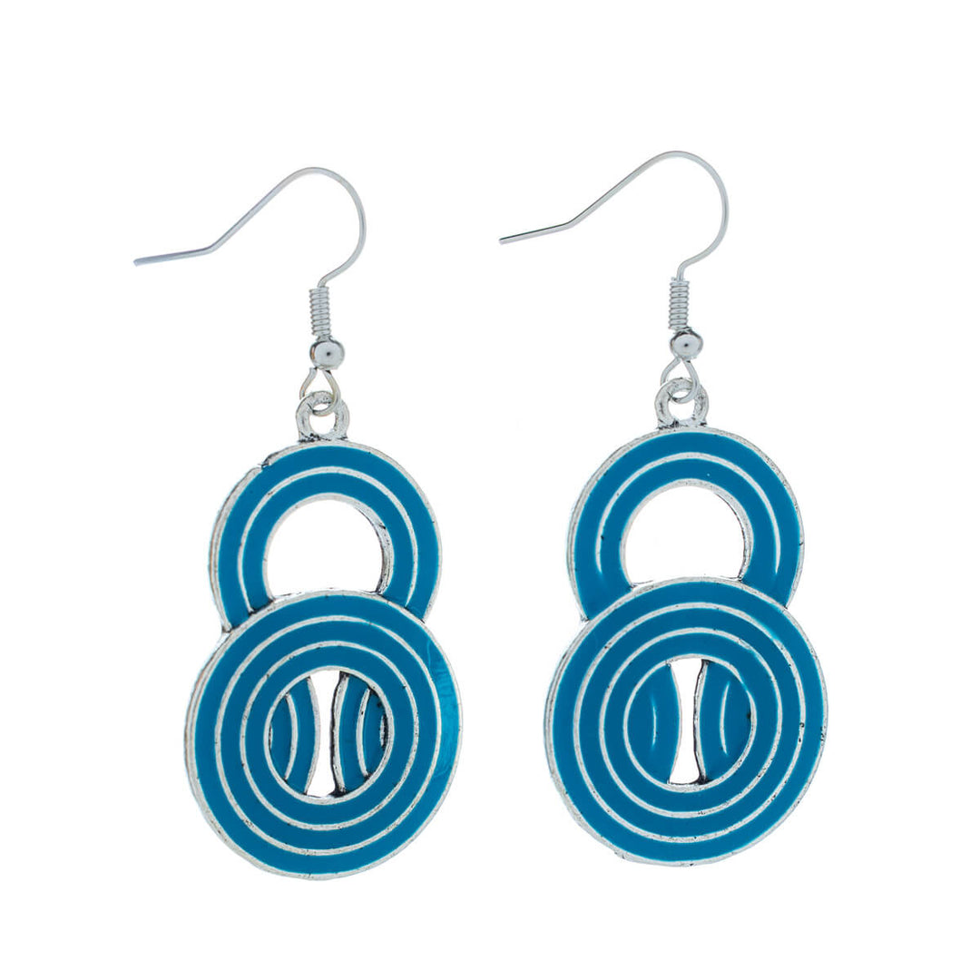 Värilliset roikkuvat rengas korvakorut