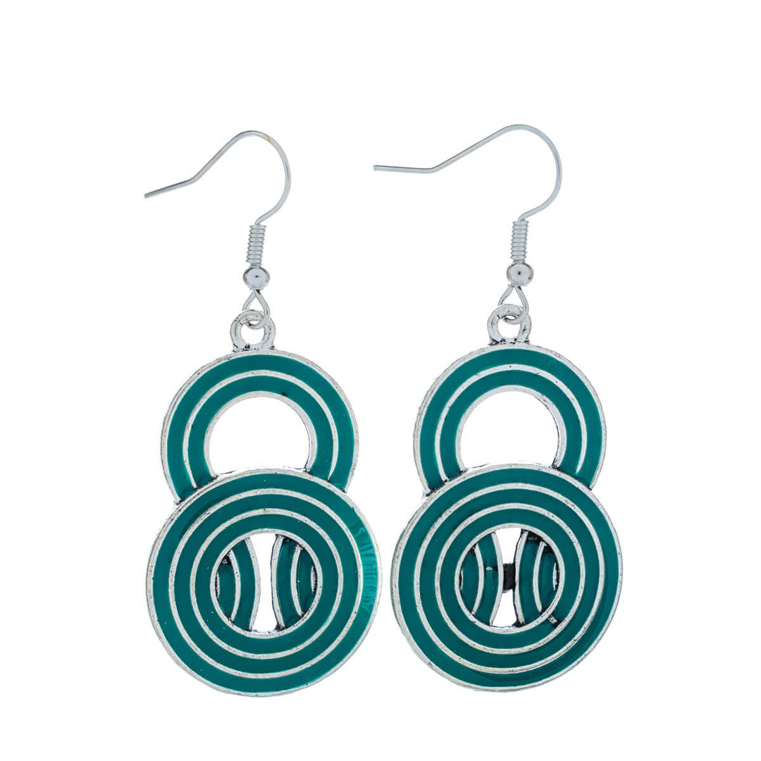 Värilliset roikkuvat rengas korvakorut