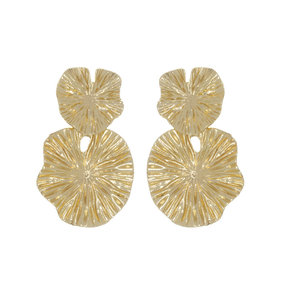 Roikkuvat litteät ympyrät korvakorut (Teräs 316L)