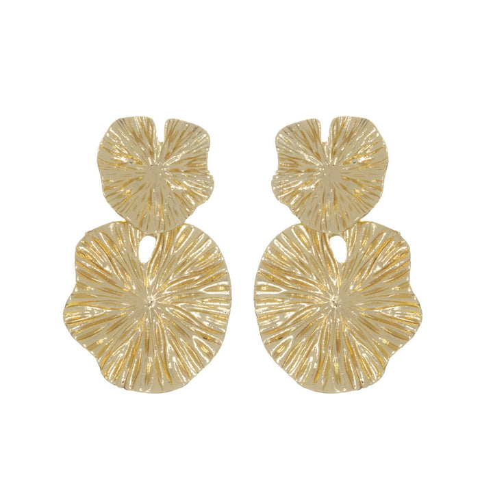 Roikkuvat litteät ympyrät korvakorut (Teräs 316L)