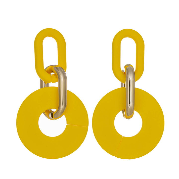 Colourful plastic Drop earrings