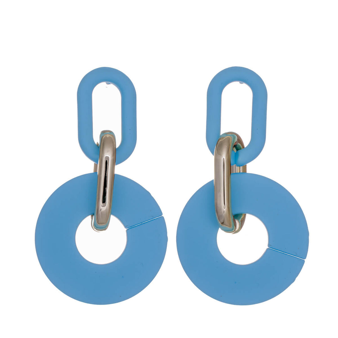 Colourful plastic Drop earrings