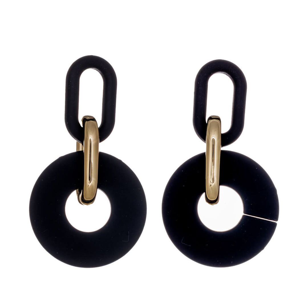 Colourful plastic Drop earrings