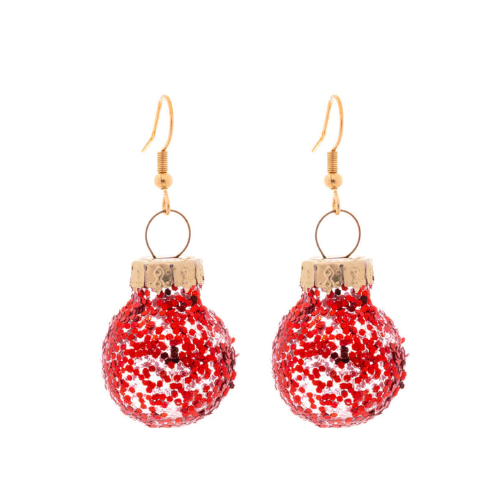 Hileiset Christmas ball earrings ø2cm (Steel 316L)