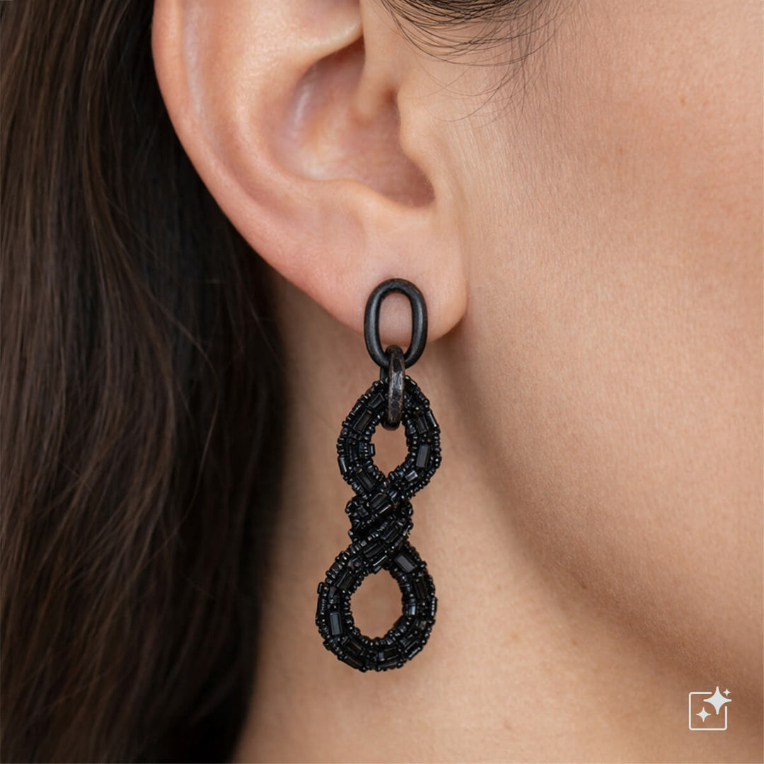 Kimaltavat roikkuvat ketju korvakorut