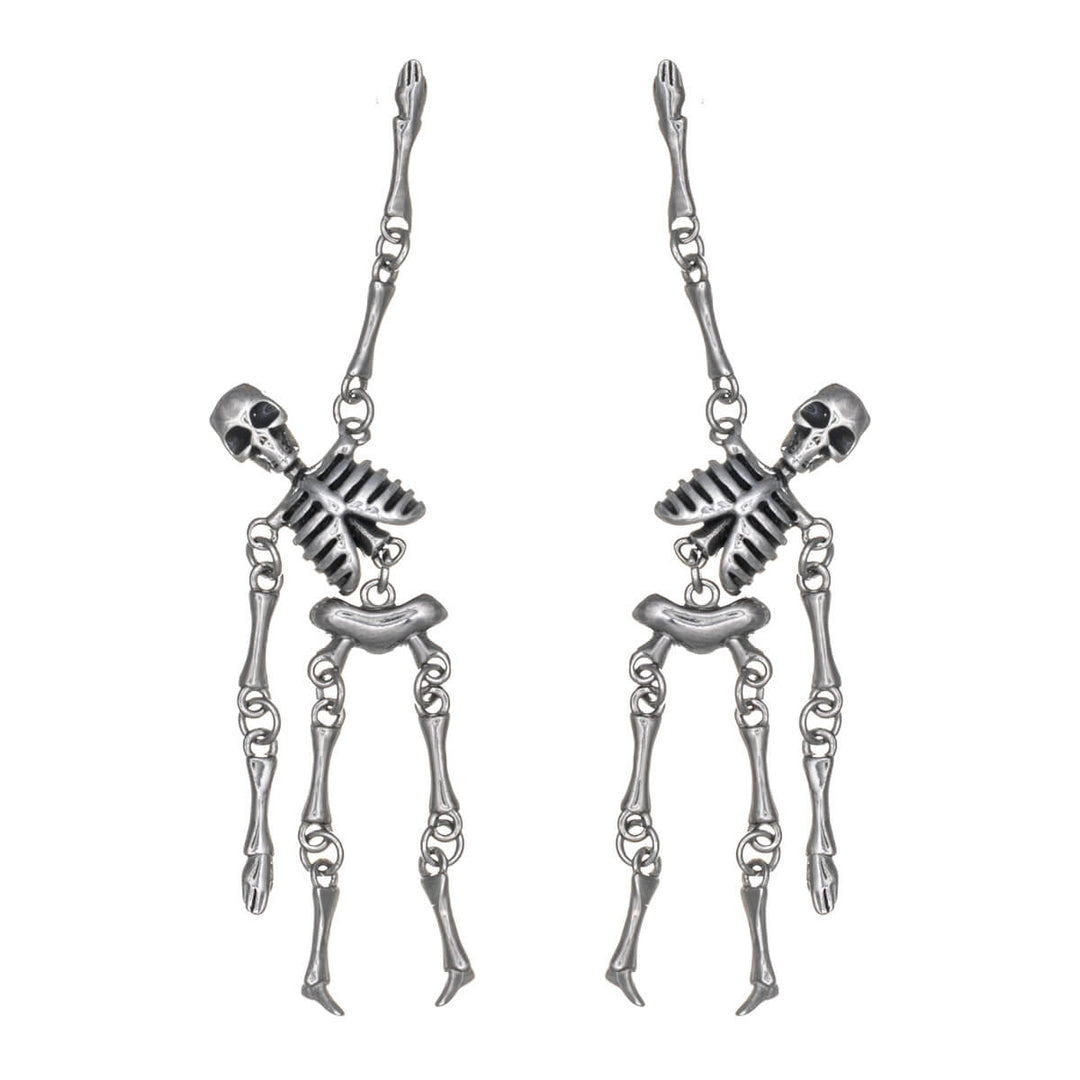 Hanging skeleton earrings - surgical steel (316L)