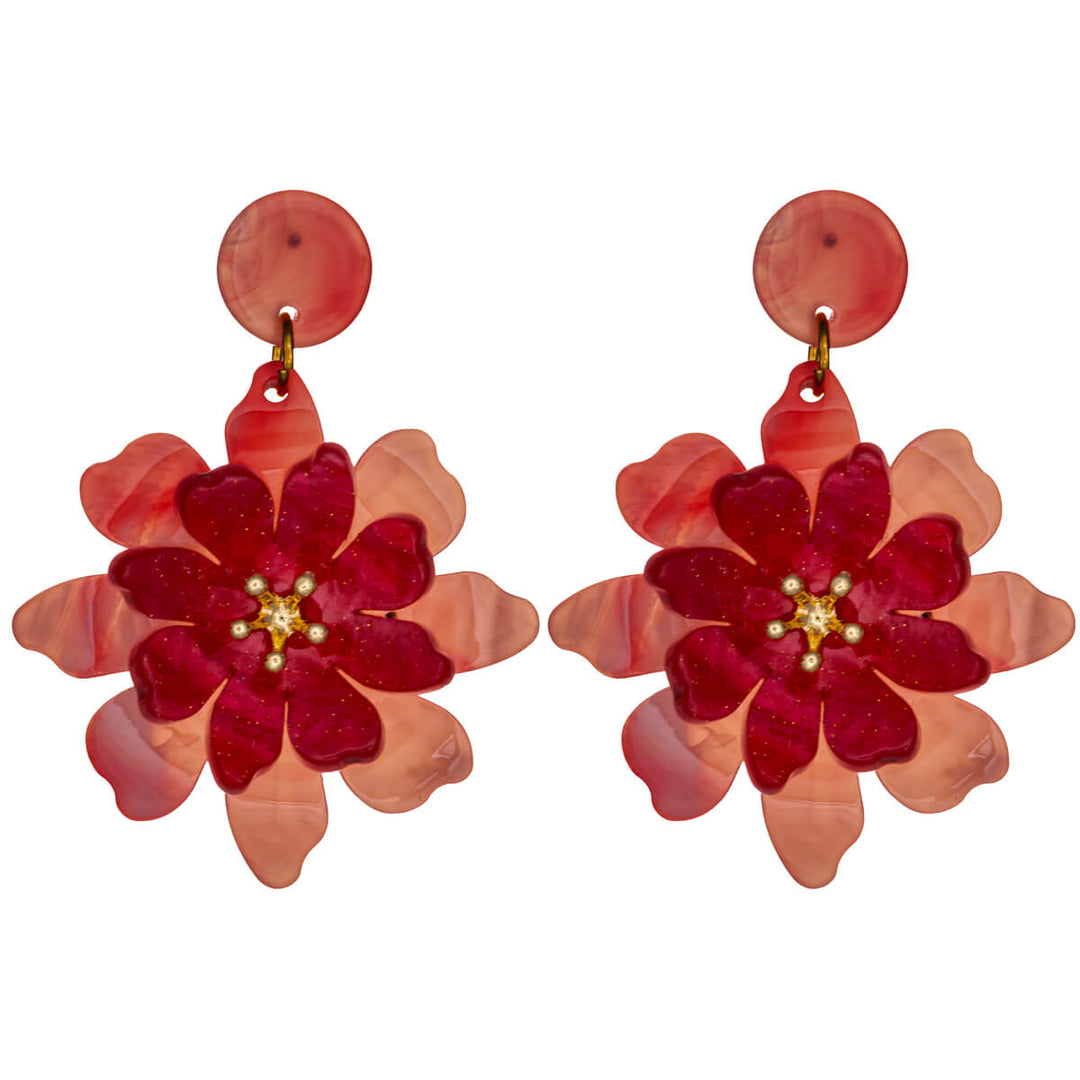 Colorful floral earrings – eye-catching Drop earrings