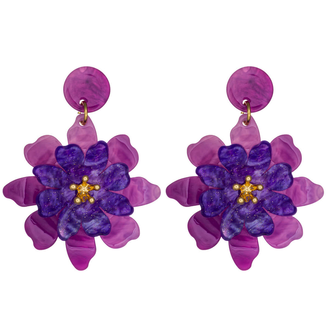 Colorful floral earrings – eye-catching Drop earrings