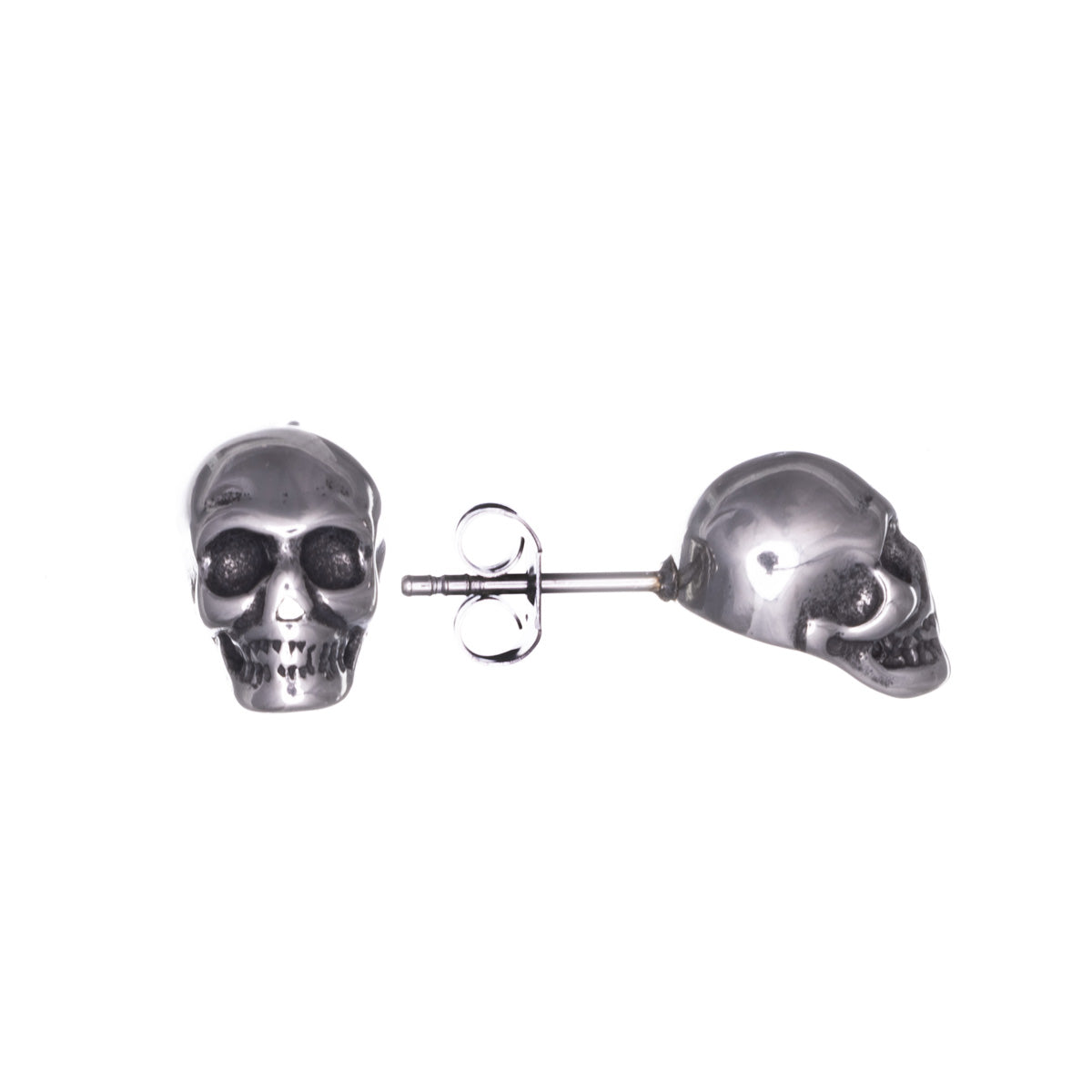 Skull steel earrings (Steel 316L)