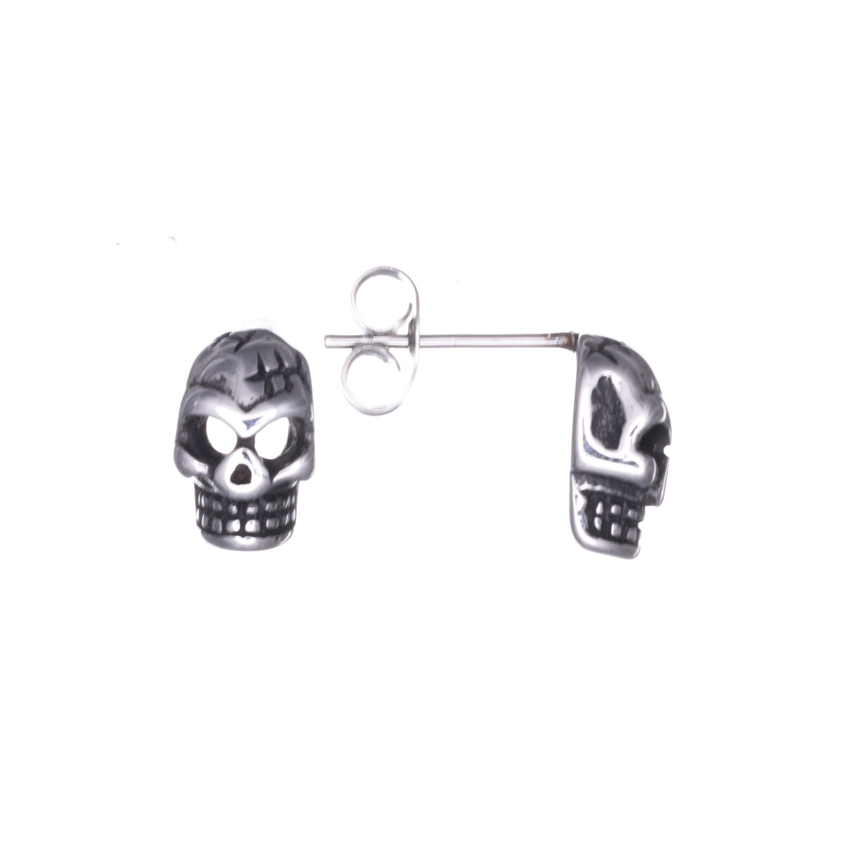 Small steel skull earrings (Steel 316L)