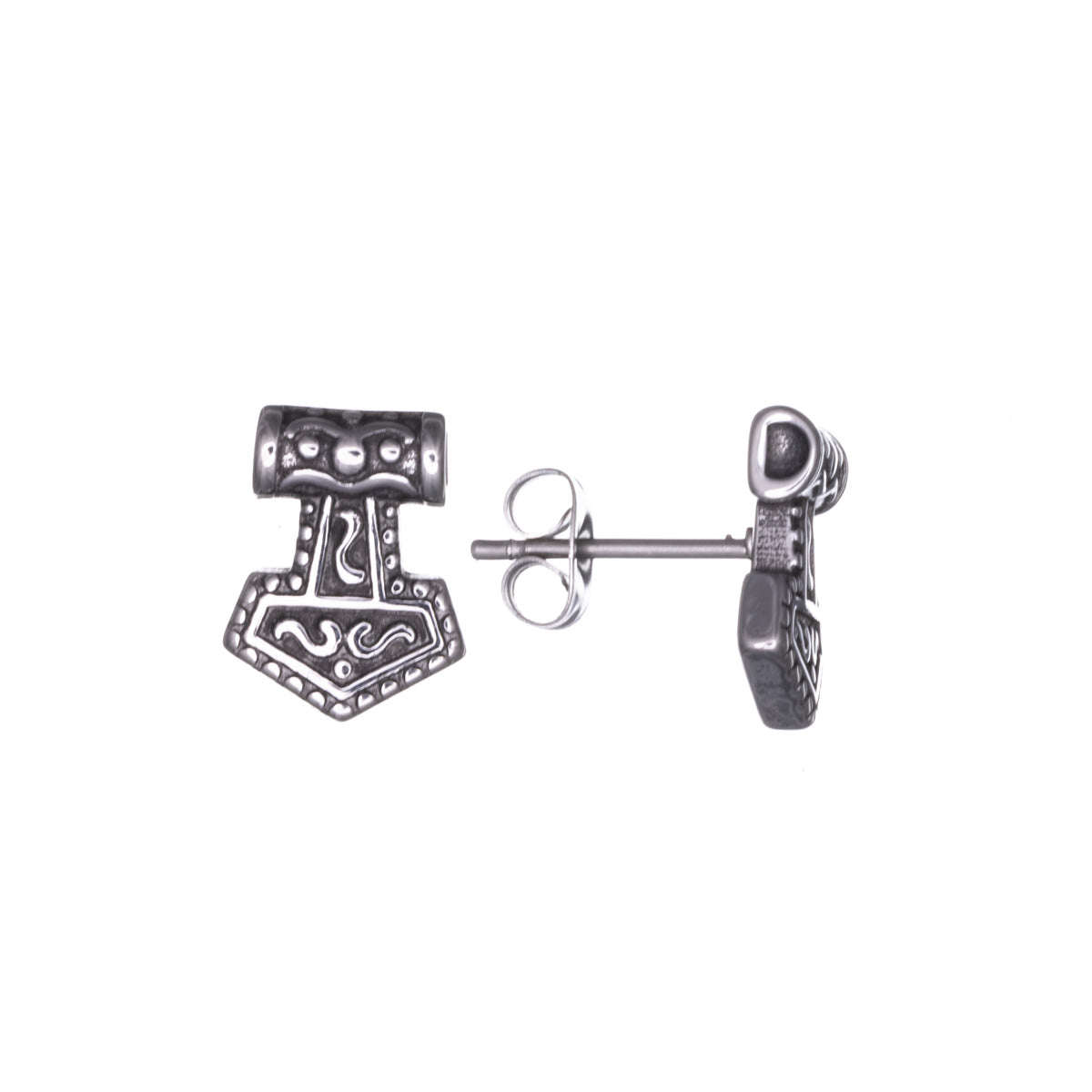 Mjölnir Thor's hammer earrings (Steel 316L)
