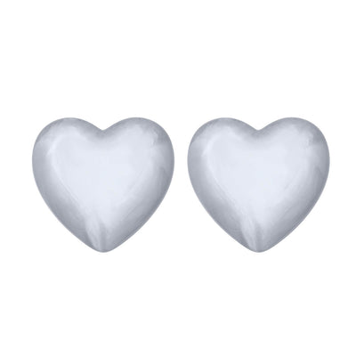 Örhängen med stort hjärta (Stål 316L)