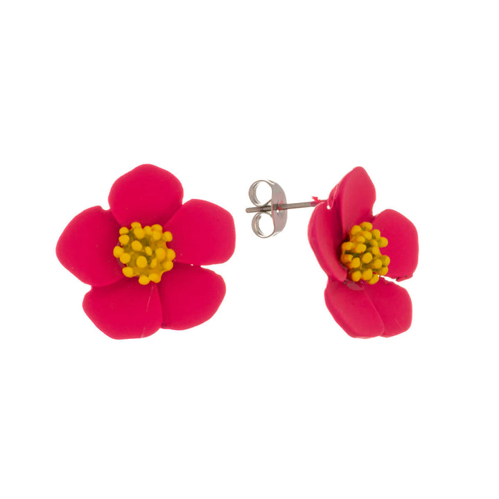 Colourful flower earring (Steel 316L)