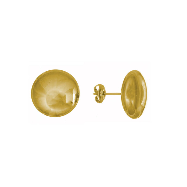 Pyöreät litteät korvakorut 1,7cm (Teräs 316L)