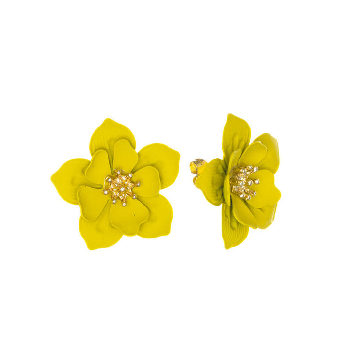 Colourful flower earring (Steel 316L)