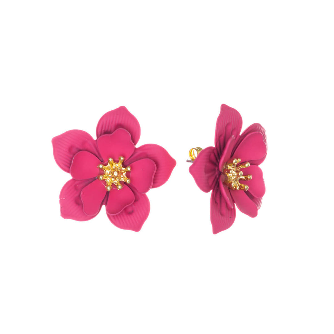 Colourful flower earring (Steel 316L)