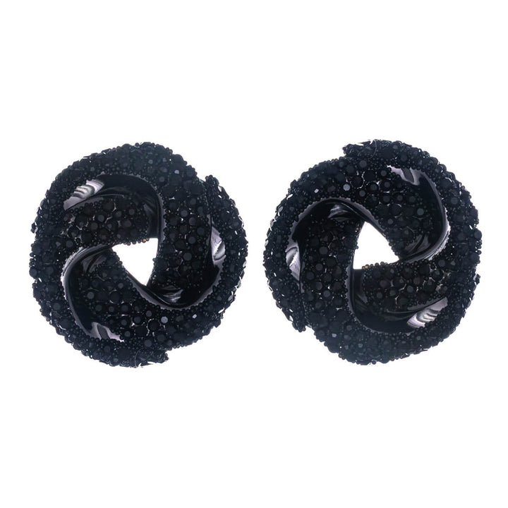 Isot kimaltavat solmu korvakorut