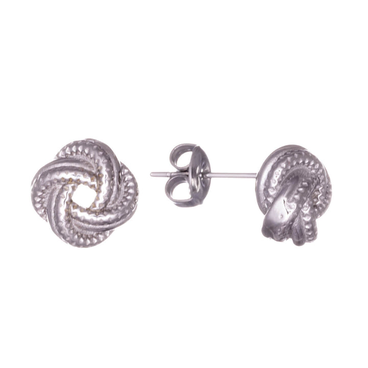 Steel knot earrings 10mm (Steel 316L)