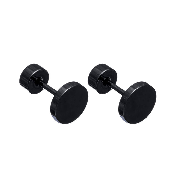 Titanium Stud Earrings 6mm – Screw-on Flat Back (G23)