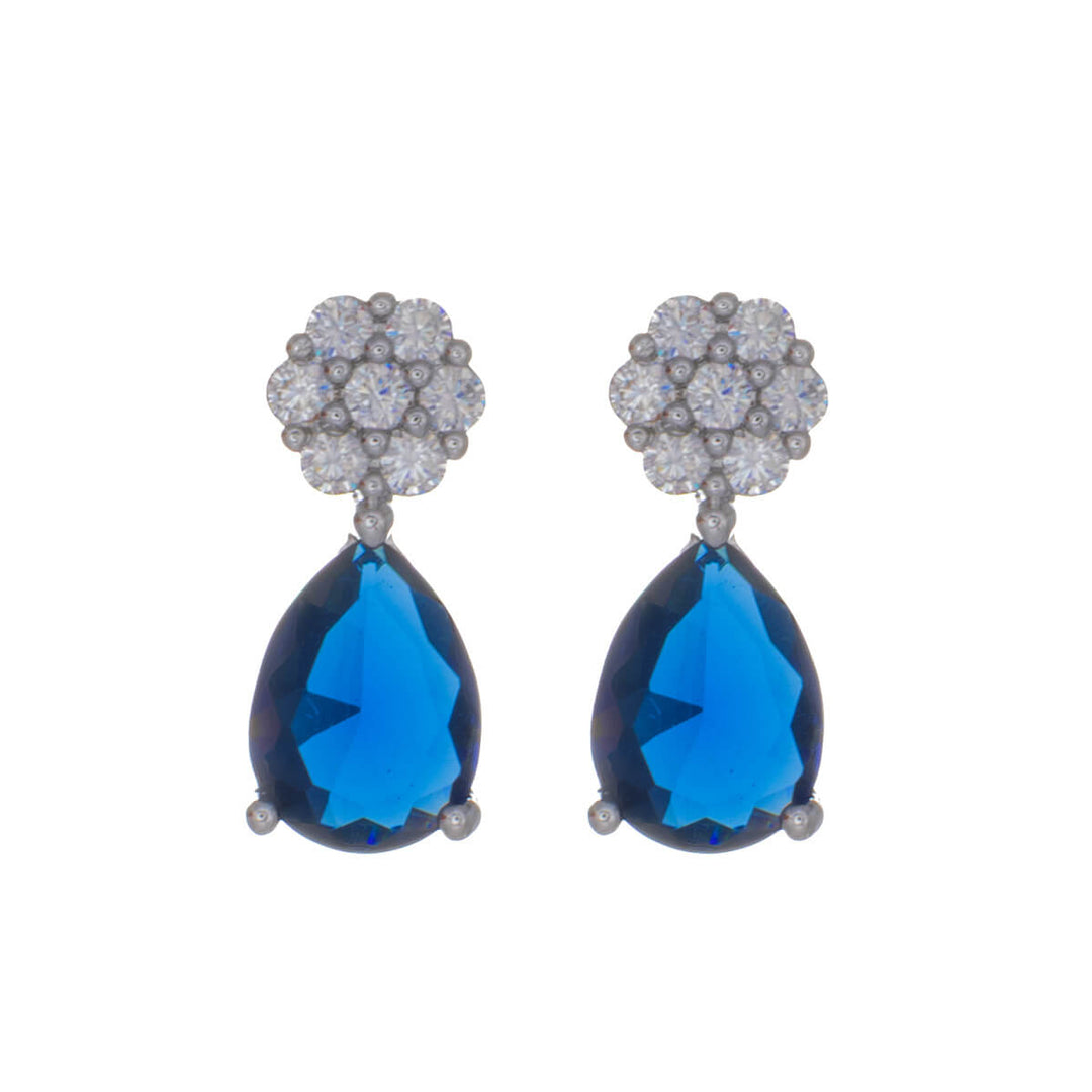 Zirconia teardrop earrings – delicate party jewelry