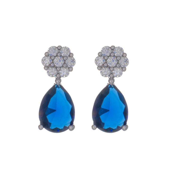 Zirconia teardrop earrings – delicate party jewelry