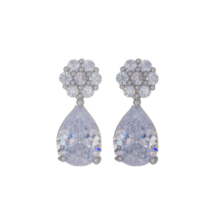 Zirconia teardrop earrings – delicate party jewelry