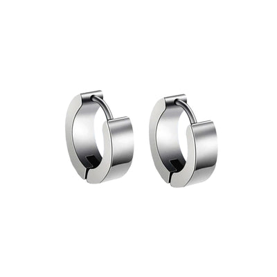 Steel earring hoop earrings 4mm (Steel 316L)