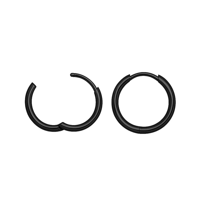 Pienet korvarenkaat teräs korvakorut 12mm (Teräs 316L)