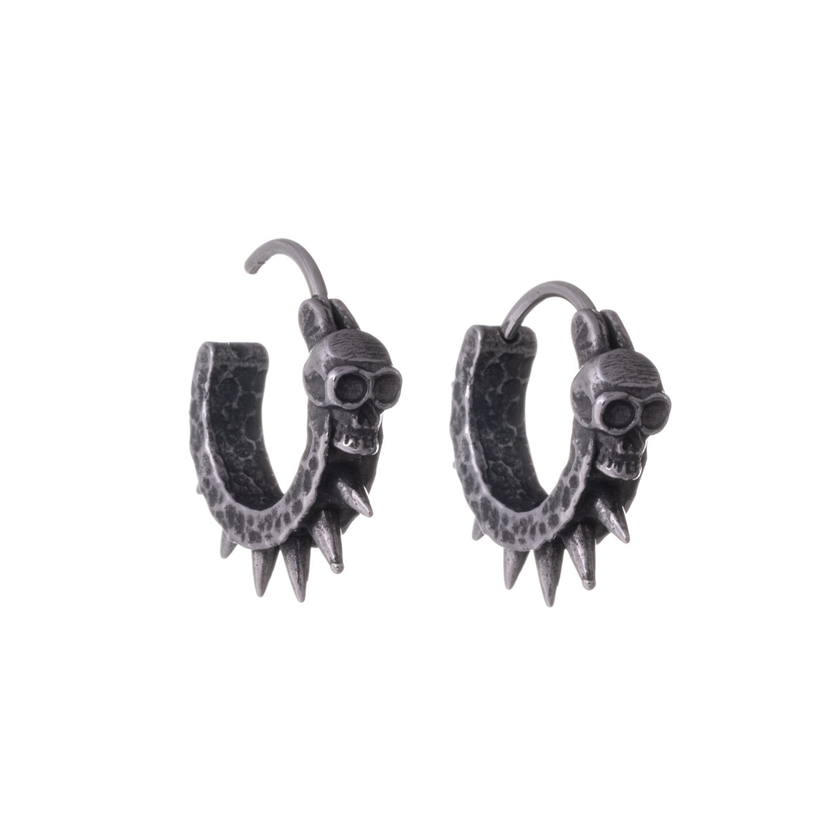 Spiked skull earrings (Steel 316L)