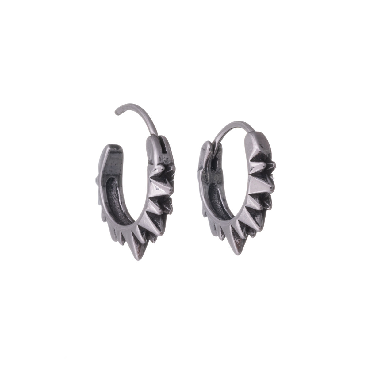 Steel spiked earrings (Steel 316L)