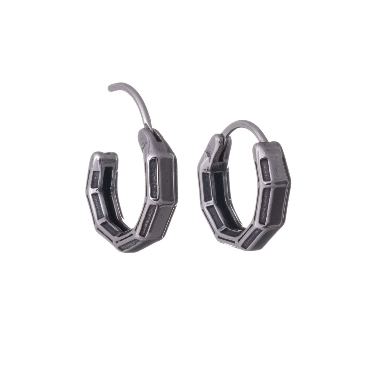 Bevelled earrings (Steel 316L)