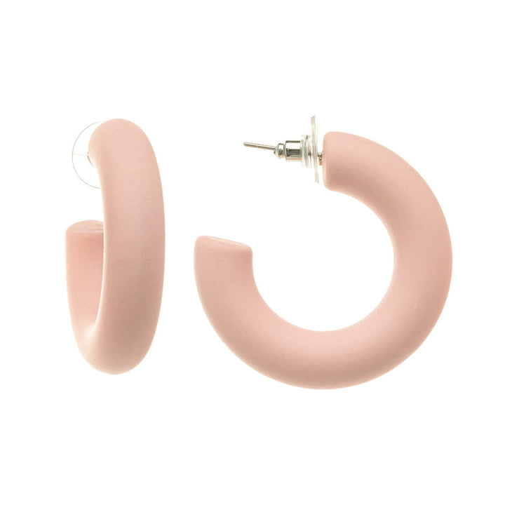 Pastel plastic earrings 3,8cm