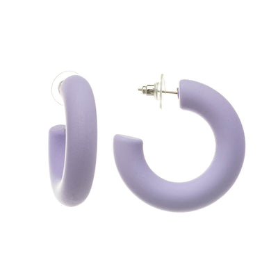 Pastellfärgade örhängen i plast 3,8 cm