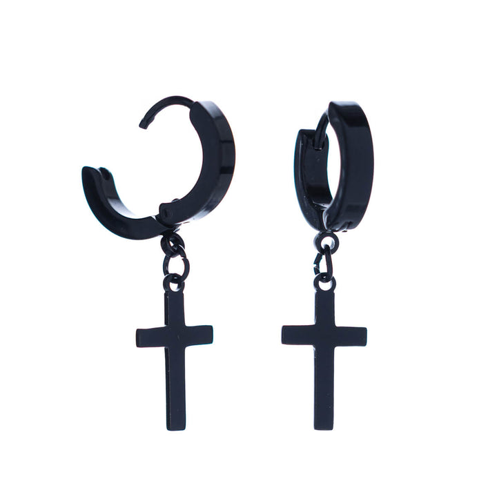 Teräsrengas risti korvakorut (Teräs 316L)