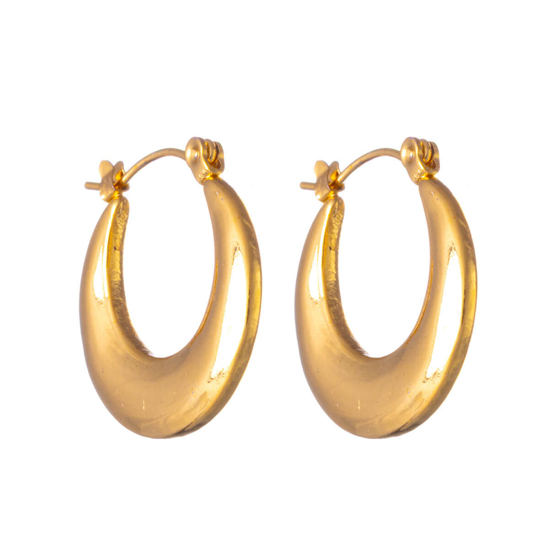 Round steel earrings (Steel 316L)