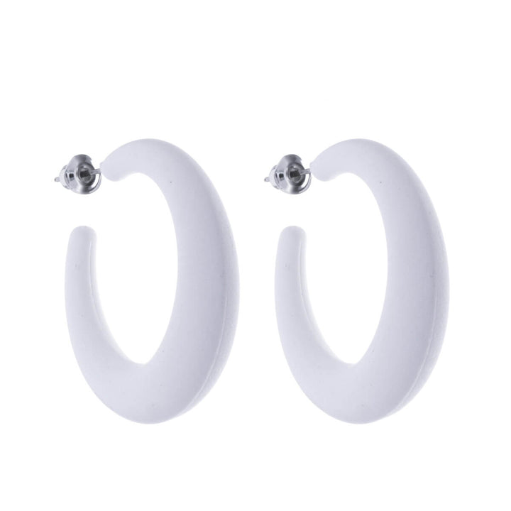 Örhängen i färgad plast (stål 316L)